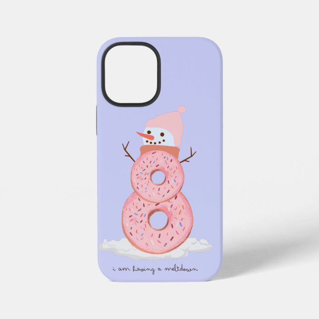 snowman doughnut iPhone case (Back)