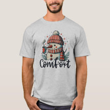 Snowman Drinking Cocoa - Funny