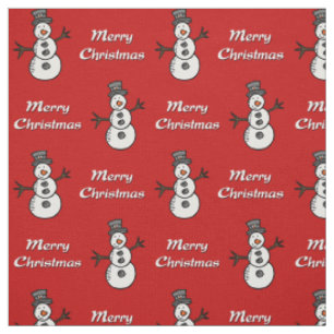 Snowman Fabric