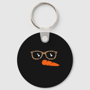 Snowman Face Carrot Nose Christmas Winter Cosplay Key Ring