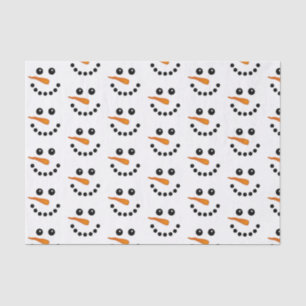Snowman Face Christmas holidays festive Tissue Paper