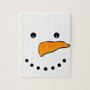 Snowman Face Jigsaw Puzzle