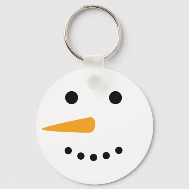 Snowman Face Key Ring (Front)