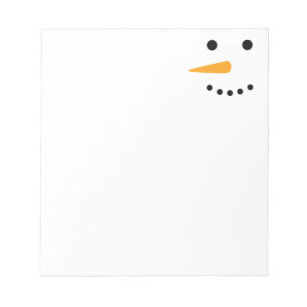 Snowman Face Notepad