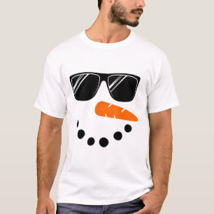 Snowman Face Shirt Boys Kids Toddler Gle Christmas