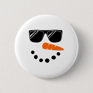 Snowman Face Shirt Boys Kids Toddler Gle Christmas 6 Cm Round Badge