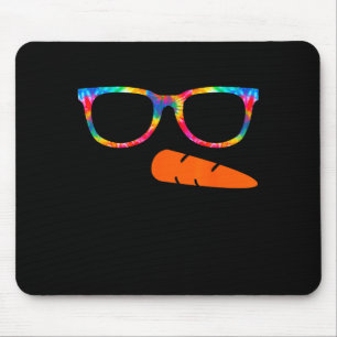 Snowman Face Shirt Womens Eyelashes Gle Tie Dye Ch Mouse Pad