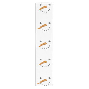 SNOWMAN FACE SHORT TABLE RUNNER
