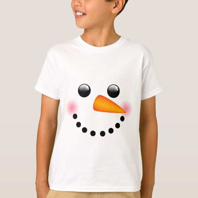 Snowman face T-Shirt (Front)