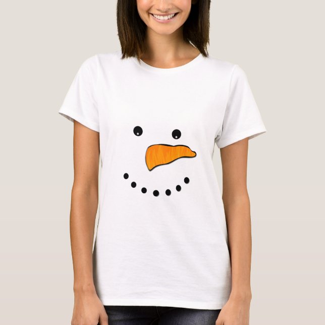 Snowman Face T-Shirt (Front)