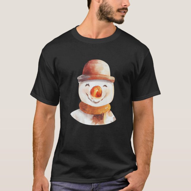 Snowman Face T-Shirt (Front)
