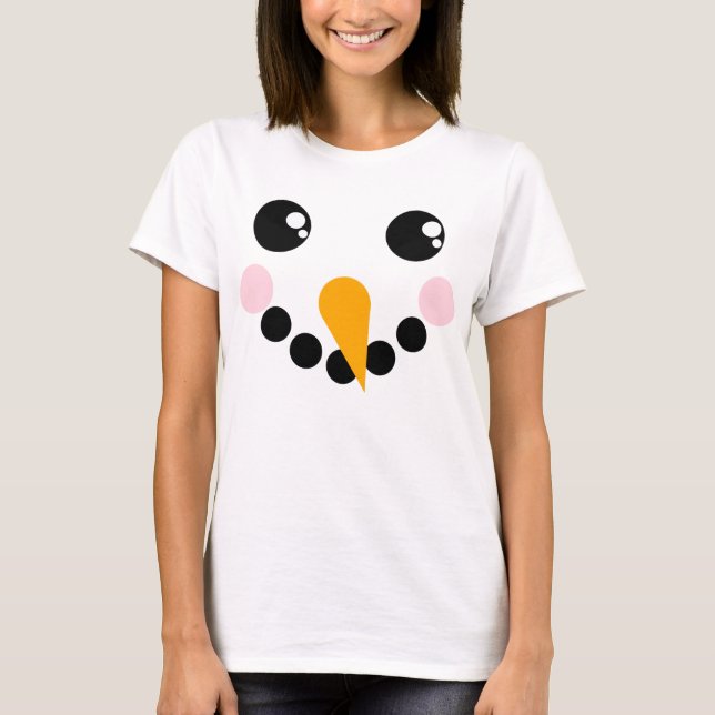 Snowman Face T-Shirt (Front)