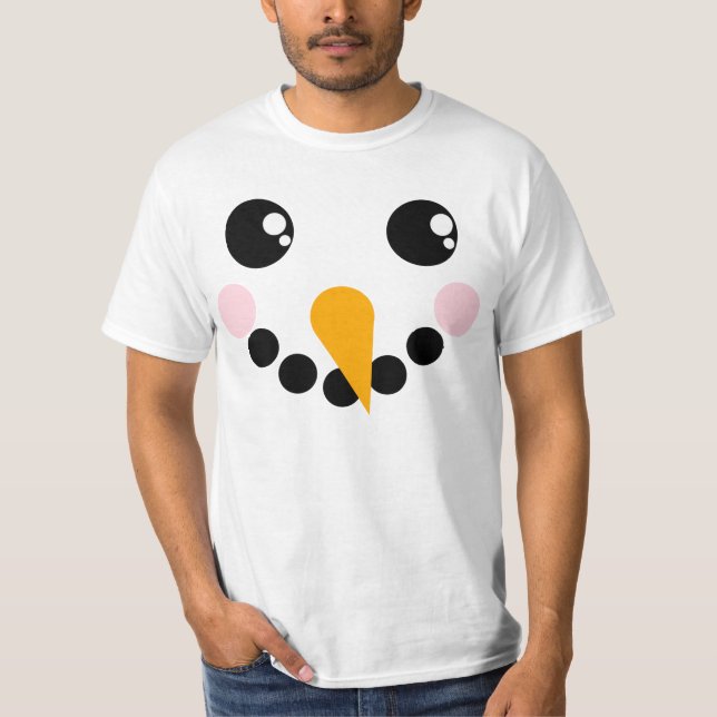 Snowman Face T-Shirt (Front)