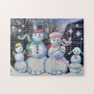 Snowman Family Jigsaw Puzzle