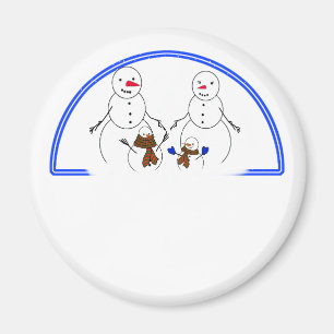 Snowman Family Magnet