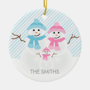 Snowman Family Ornament