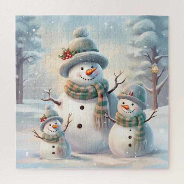 Snowman Family Puzzle (Vertical)