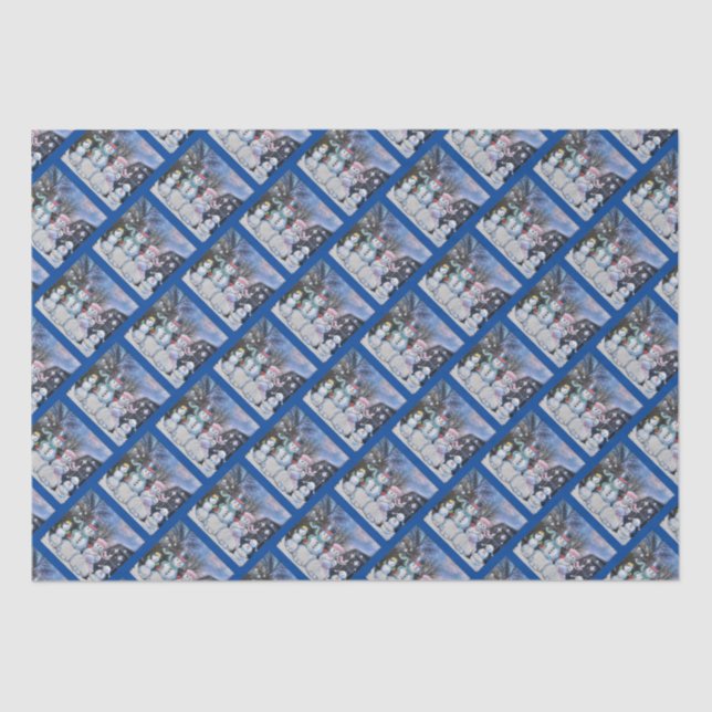 Snowman Family Tissue Paper (Front)