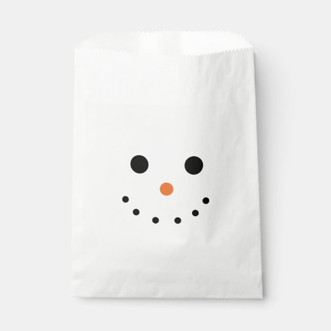 Snowman Favour Bag (Front)