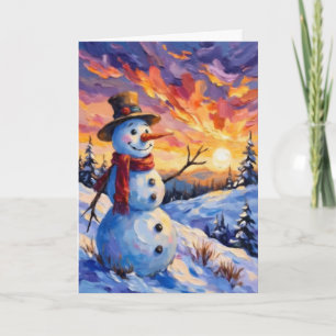 Snowman for Christmas Card