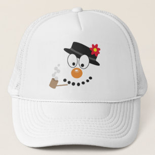 Snowman Funny Cute Christmas Novelty Trucker Hat