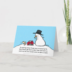 Snowman Gift card for writers
