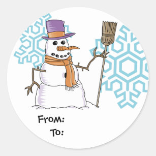 Snowman Gift Stickers