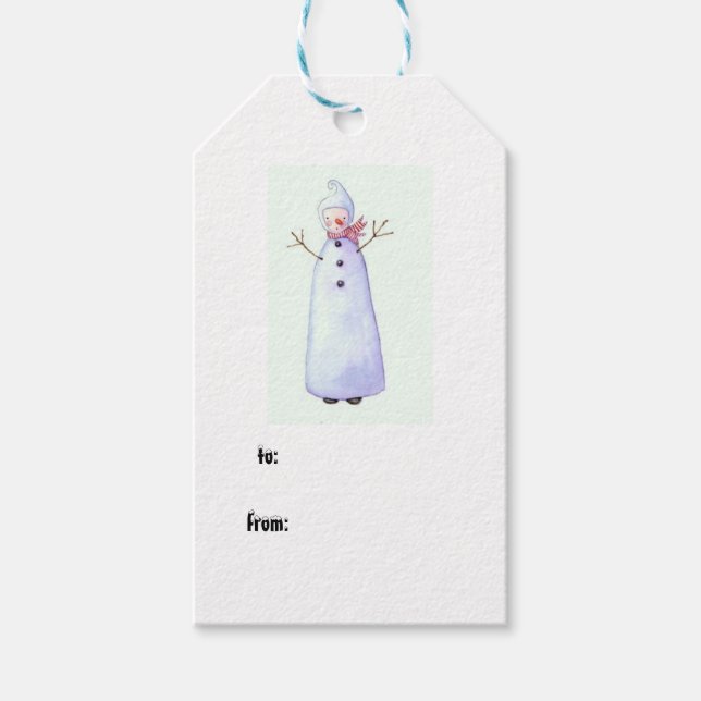 snowman gift tag (Front)