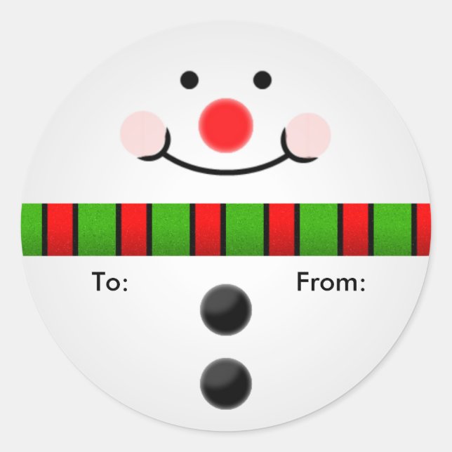 Snowman Gift Tag (Front)