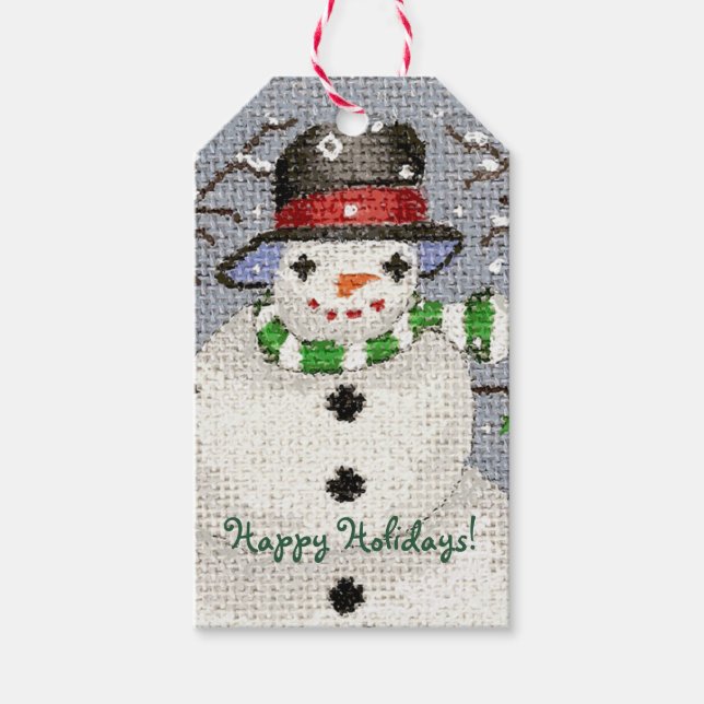 Snowman Gift Tags (Front)