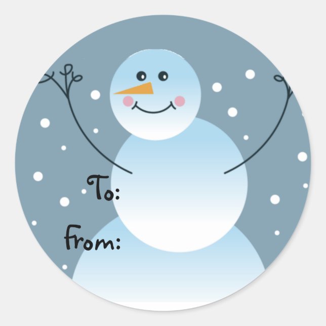 Snowman Gift Tags (Front)