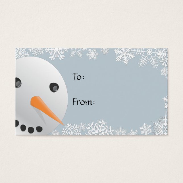 Snowman Gift Tags (Front)