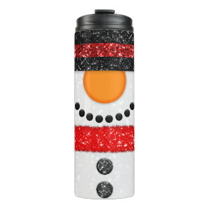 Snowman  Glitter Tumbler