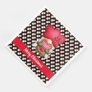 Snowman Gnome Customise Colour and Text Napkin