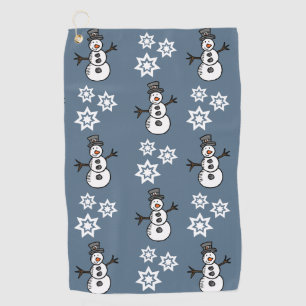 Snowman Golf Towel