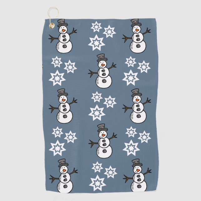 Snowman Golf Towel (Front)
