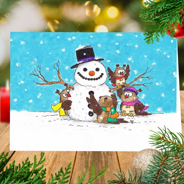 SNOWMAN greeting card by Nicole Janes (Creator Uploaded)