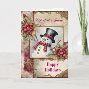 Snowman Greetings Card