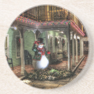Snowman Greetings Coaster