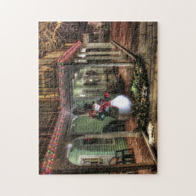 Snowman Greetings Jigsaw Puzzle (Vertical)