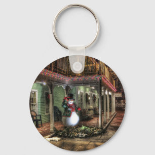 Snowman Greetings Key Ring