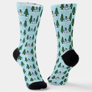 Snowman Greetings Socks