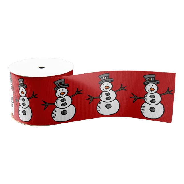 Snowman Grosgrain Ribbon (Spool)