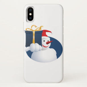 Snowman hands over gift... iPhone x case