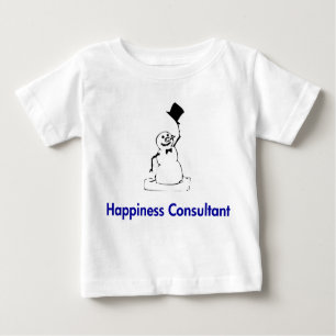 Snowman Happiness Consultant Baby T-Shirt