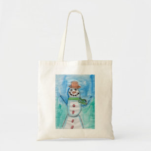 Snowman Happiness - Kids Art for CHOC Tote Bag