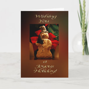 Snowman Happy Holidays Holiday Card