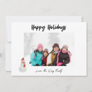 Snowman Happy Holidays Photo