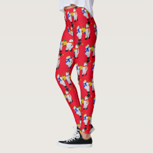 SNOWMAN HERE'S YOUR CHRISTMAS GIFT LEGGINGS