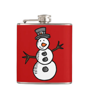 Snowman Hip Flask
